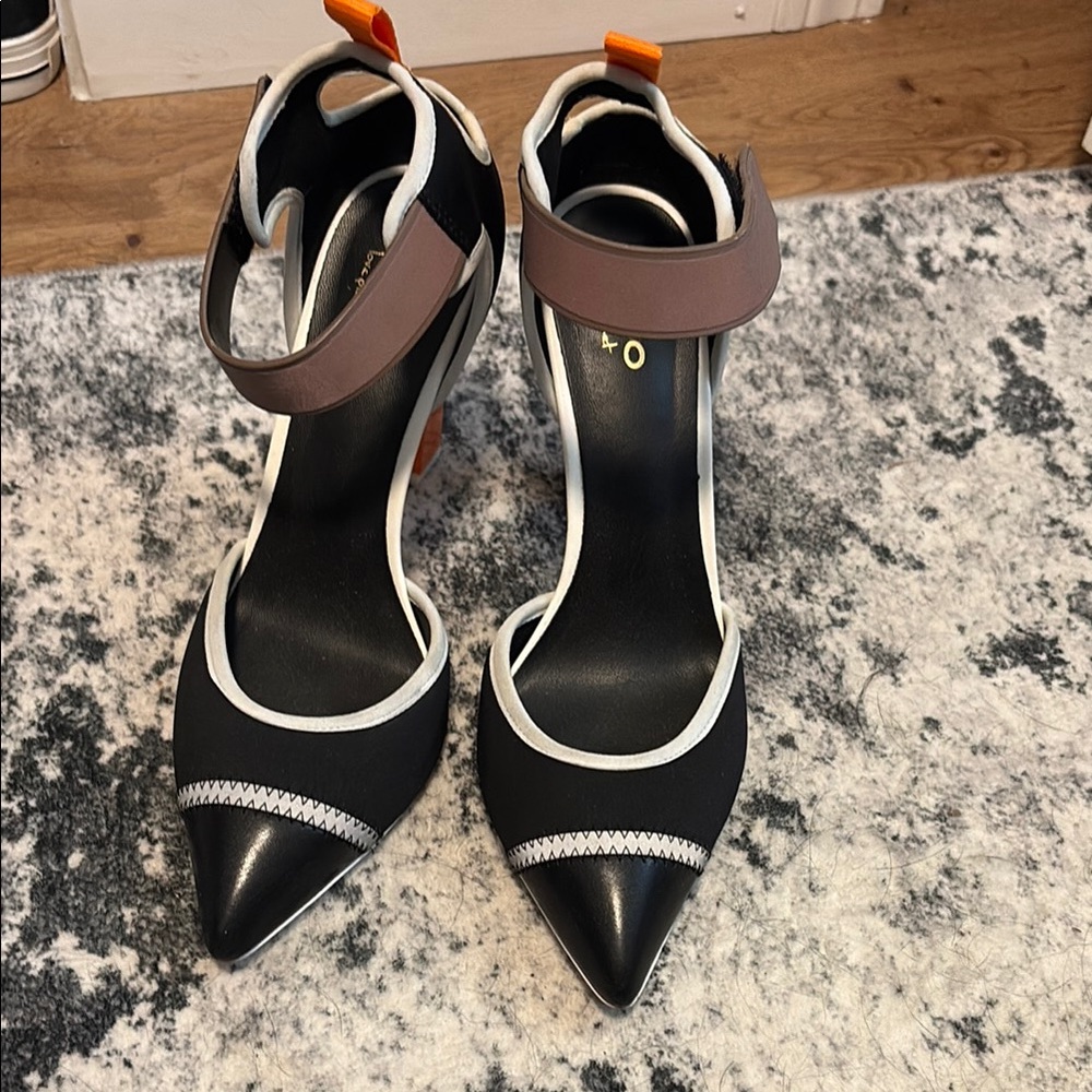Elegant Black and White Women's Heels